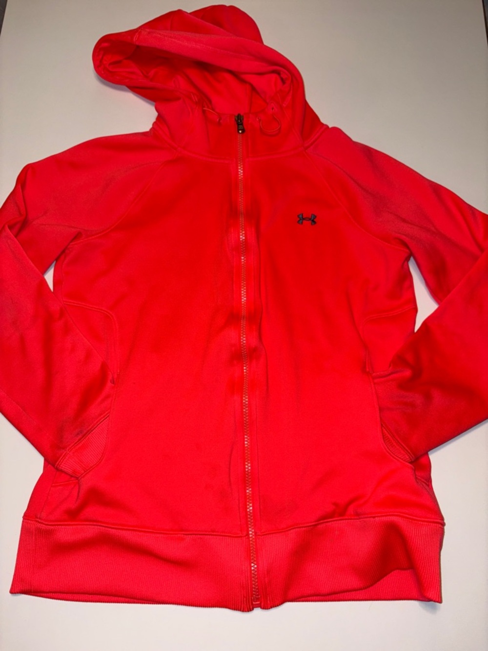 Under Armour Bright Pink Full-Zip Performance Hoodie